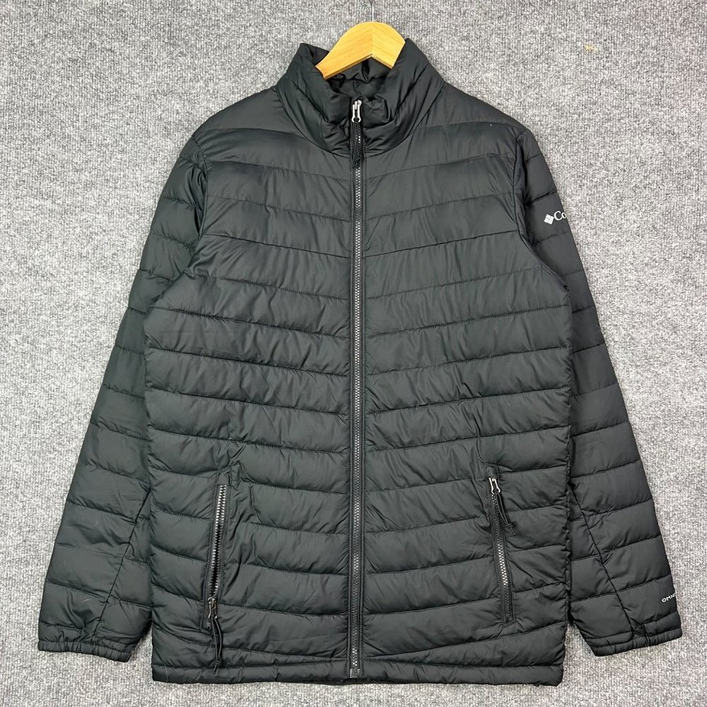 Columbia EXCELLENT Condition Men's Omni-Heat Powder Lite puffer Jacket Black S